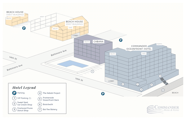 Commander Hotel Map